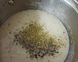 A picture of step 4 of Cream of mushroom soup.