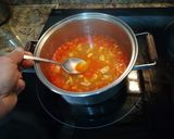 A picture of step 7 of Garlic Soup with Chorizo.