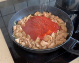 Foto del paso 5 de la receta: Ñoquis, pavo marinado y berenjena
