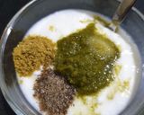 A picture of step 1 of Minty aloo sabji (for fast).