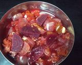 A picture of step 4 of Beetroot sauce.