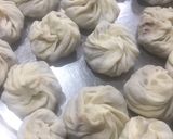 A picture of step 4 of Chicken momos.
