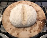 A picture of step 9 of 3 day Sourdough loaf.