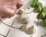 A picture of step 4 of Pea-Shaped Steamed Buns(豆荚馒头）.