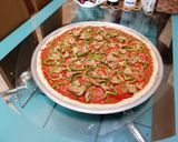 صورة لخطوة 8 من وصفة 🍕 بيتزا الفخامة محشوة الاطراف 🍕
