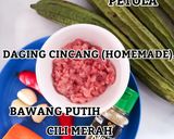 Gambar langkah 1 resipi Sayur Tumis Petola & Lobak Merah.