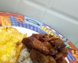 Foto langkah ke 4 dari resep Nasi Bakso Masak Kecap.