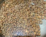A picture of step 1 of Gota Masoor Dal (Pink lentils).