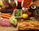 A picture of step 1 of Filet Mignon & Cilantro Banh Mi Sandwich.