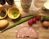 Une image de l'étape 1 de Soupe Froide aux Crudités - Okroshka.