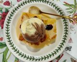 Gambar langkah 4 resipi 👩‍🍳Puding Roti Sos Kastad.