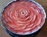 Foto del passaggio 14 della ricetta Cheesecake allo yogurt e pesche noci