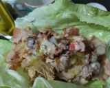 Foto del paso 12 de la receta: Wrap🌮de lechuga🥙de pollo, jamón🌯y cebolla caramelizada🥬🧅🍗🥓🍯🥙