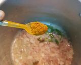 A picture of step 2 of Chana Kurma Hotel style.