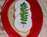 A picture of step 5 of Gujrati white Dhokla.