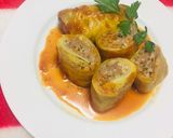 Foto del paso 5 de la receta: Rollitos de Repollo con Carne Molida y salsa de tomate casera!