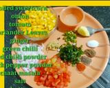 A picture of step 1 of Sweet corn Chaat.