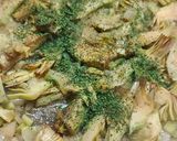 Foto del passaggio 2 della ricetta Fettuccine carciofi e salsiccia
