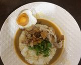 Foto langkah ke 9 dari resep Bubur Ayam Telor Asin.
