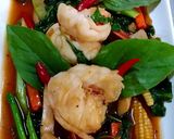 รูปขั้นตอนการทำที่ 5 ของ กุ้งผัดขี้เมา
