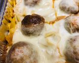 A picture of step 7 of Leftover Swedish Meatball Bake.
