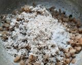 A picture of step 4 of Banana stem fry.