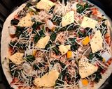 Une image de l'étape 3 de Pizza sans pâte facile et rapide à l'air fryer.