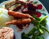 Hình bước làm 5 của món Pi vui cùng thiên nhiên 🌞🥦🌶🍤