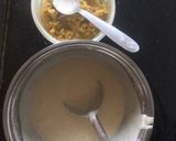 A picture of step 1 of Dosa for upwas (Vrat) with potato raita.