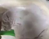 A picture of step 2 of N letter cake.
