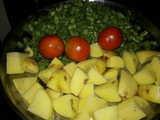 Beans aloo bhaji