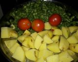 Beans aloo bhaji रेसिपी चरण 1 फोटो