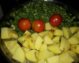 Beans aloo bhaji रेसिपी चरण 1 फोटो