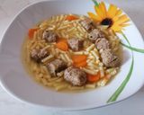Májgombóc leves csigatésztával (mirelit májgombócból) recept fázis 6 fotója