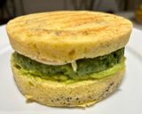 Foto del paso 11 de la receta Hamburguesa de pavo 🦃 y espinacas 🥬 en pan de almendras 🥯