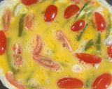 Foto del paso 5 de la receta: 🍳 Omelette de chauchas, tomate y muzzarella - mismos ingredientes, dos versiones 🍳
