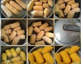 A picture of step 1 of Chatpata Chutney Corns.
