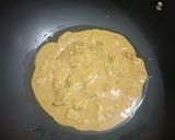 A picture of step 2 of Besan ka chila.