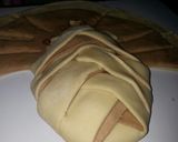 A picture of step 8 of # Baking contest.Double braided chocolate banana bread + nuts.
