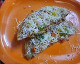 A picture of step 8 of Cheese Brust Masala Papad.