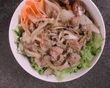 Hình bước làm 2 của món Salad thịt bò trộn