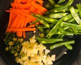 A picture of step 2 of Chilly Garlic Noodles.