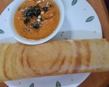 A picture of step 6 of Yellow Mungdal Dosa (No Rice Dosa).