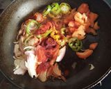 A picture of step 3 of Rava-Moong Tacos with Stuffed Chicken.
