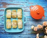 Foto langkah ke 7 dari resep Sawi Gulung Isi Ayam Udang.