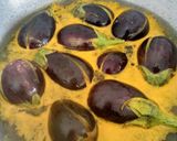 A picture of step 1 of Baingan ka instant aachar.