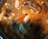 A picture of step 3 of Hot and Sour Soup with Tofu.