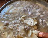 A picture of step 4 of Bamboo Shoot Savory Congee.