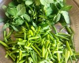 A picture of step 1 of Lasooni Methi Mogri Sabzi - Green Radish Pods Curry.