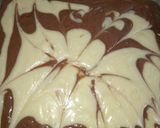 A picture of step 8 of Zebra cake.